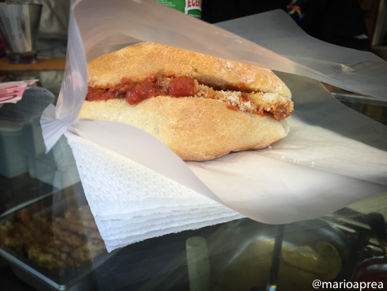 Panino con Trippa alla Romana